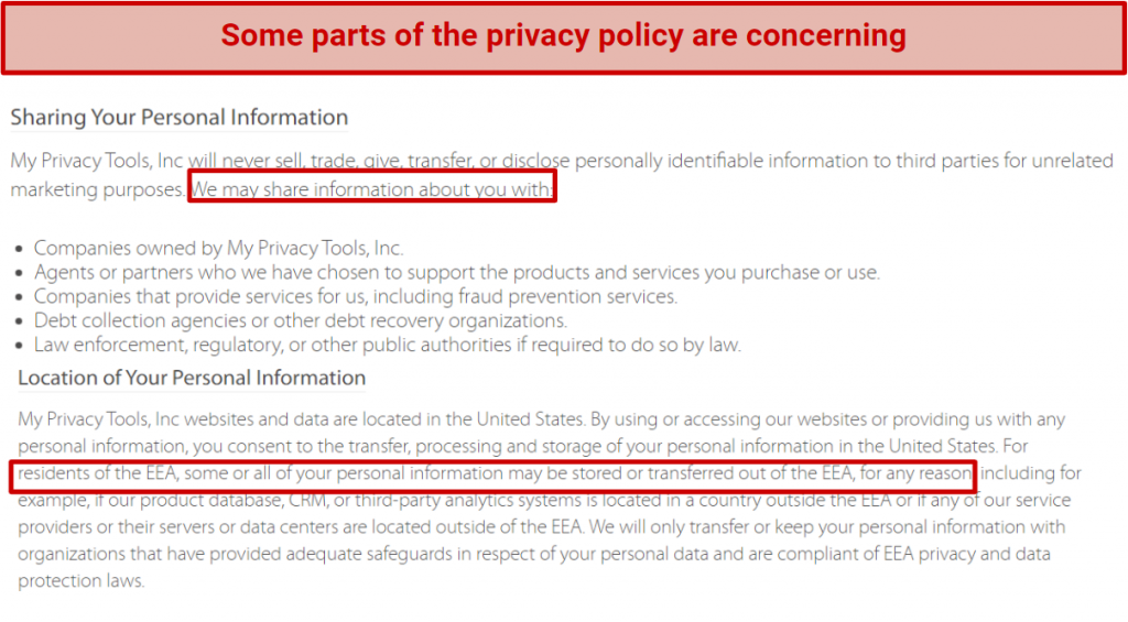 Privacy — Unclear Stance on Logging Policy